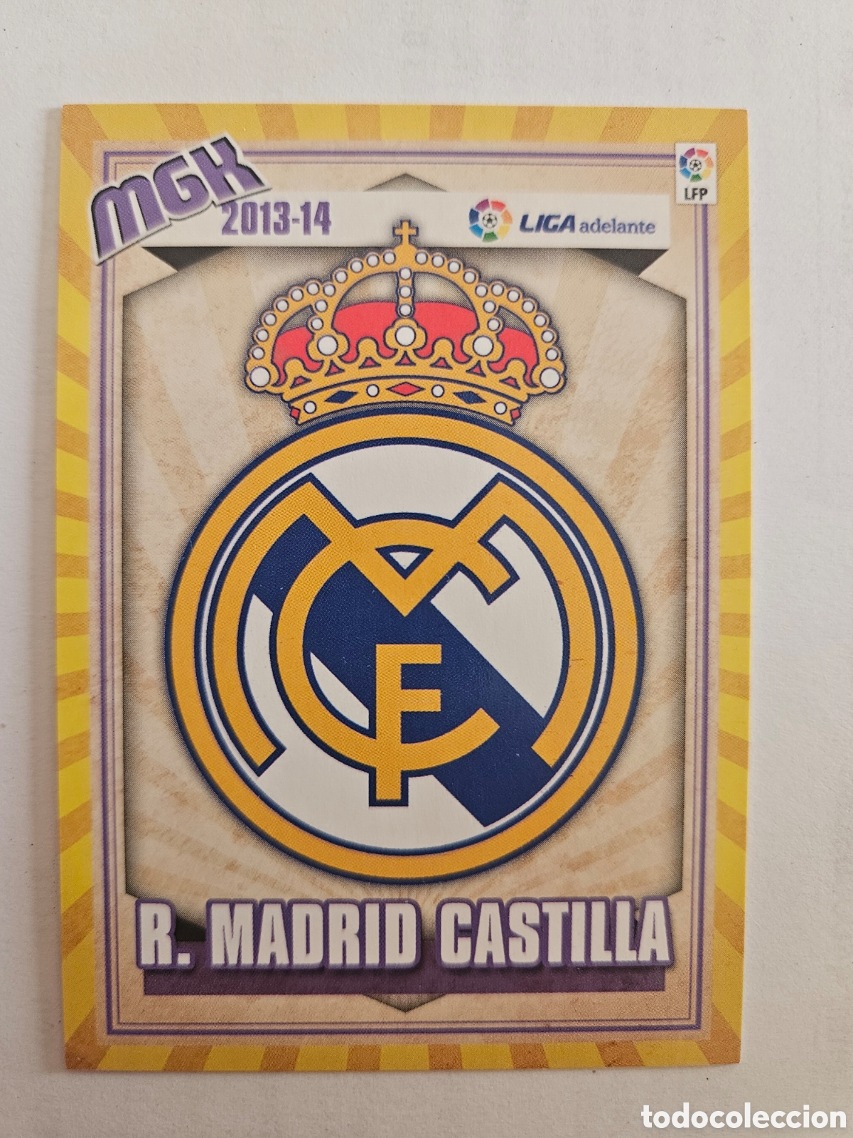 Cromos de F&uacute;tbol: Megacracks 2013 2014 13 14 panini escudo n&deg; 422 Real Madrid Castilla