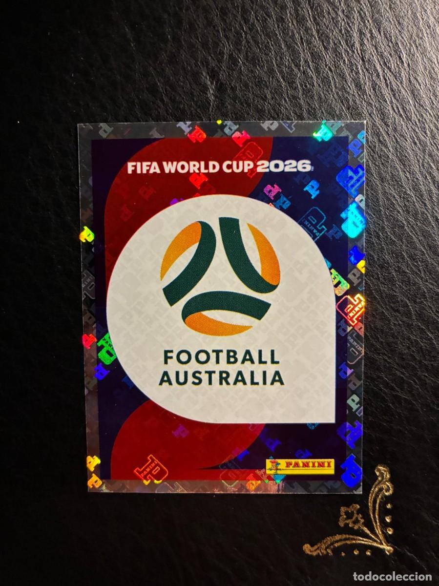 Cromos de F&uacute;tbol: AUS 1 ESCUDO LOGO AUS1 AUSTRALIA FIFA WORLD CUP MUNDIAL 2026 26 PANINI