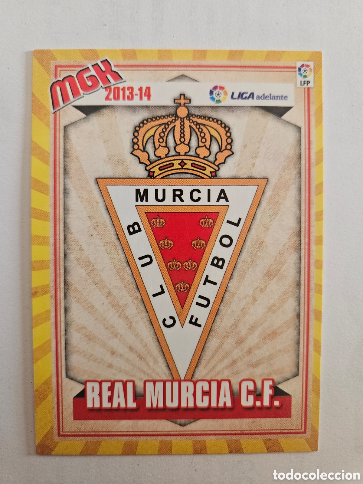 Cromos de F&uacute;tbol: ESCUDO 432 (REAL MURCIA) PANINI MEGACRACKS 2013-2014 13 14 CROMO CARTA