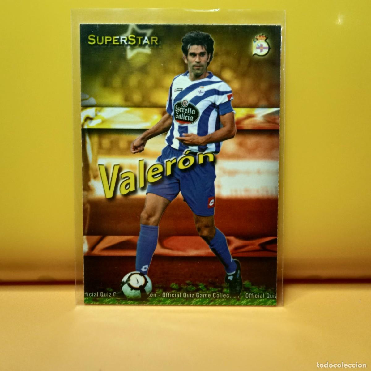 Cromos de f&uacute;tbol: MUNDICROMO 2009 2010 09 10 DEPORTIVO LA CORU&Ntilde;A MATE SUPERSTAR VALERON 185