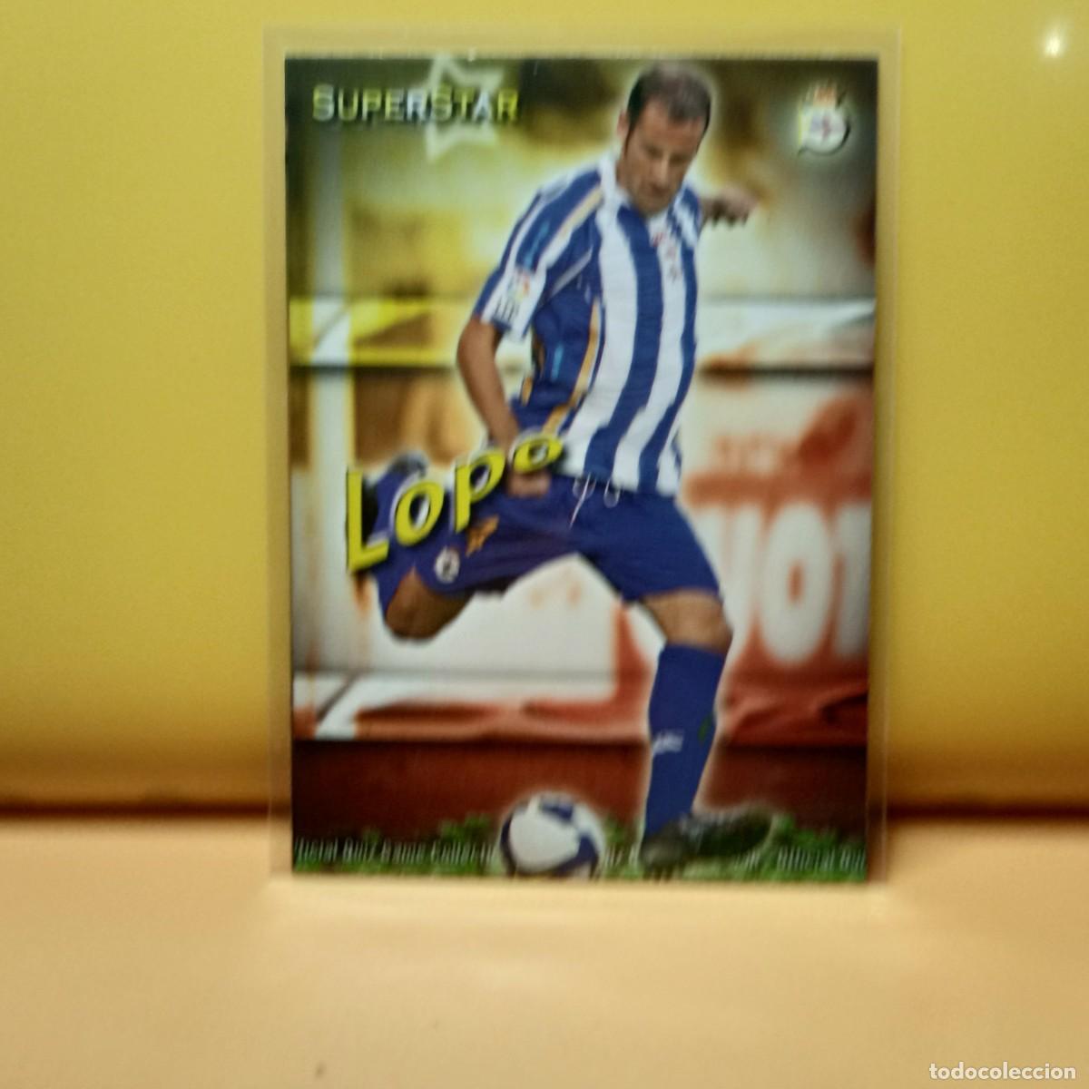 Cromos de f&uacute;tbol: MUNDICROMO 2009 2010 09 10 DEPORTIVO LA CORU&Ntilde;A MATE SUPERSTAR LOPO 189