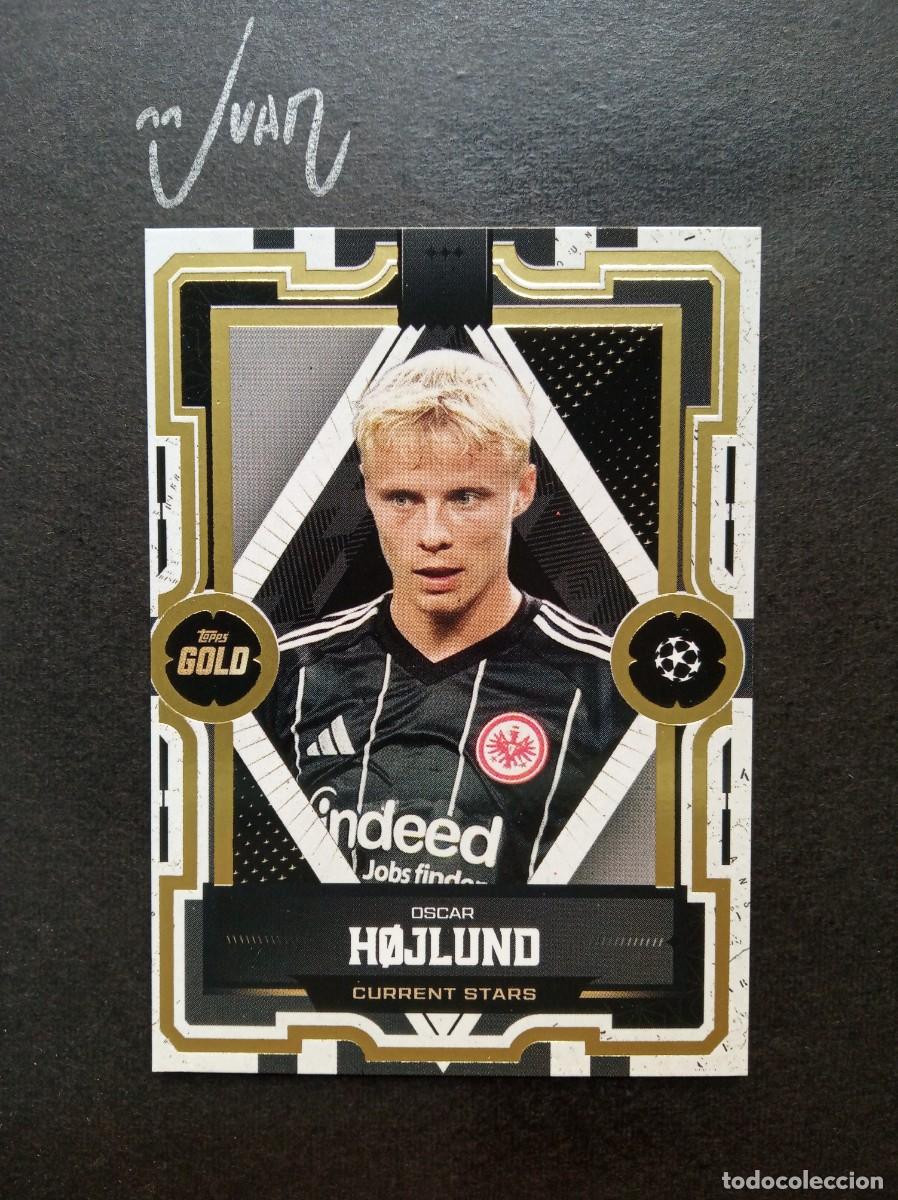 Figurine di Calcio: CURRENT STARS HOJLUND EINTRACHT FRANKFURT MUNDIAL 2026 ⚽ TOPPS &reg; GOLD UCC UEFA 2025 2026 25 26