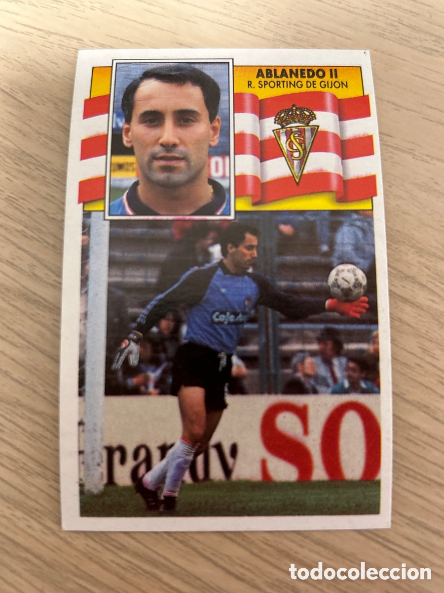 Figurine di Calcio: ABLANEDO II SPORTING GIJON LIGA ESTE 1990 1991 90 91 NUNCA PEGADO SIN PEGAR