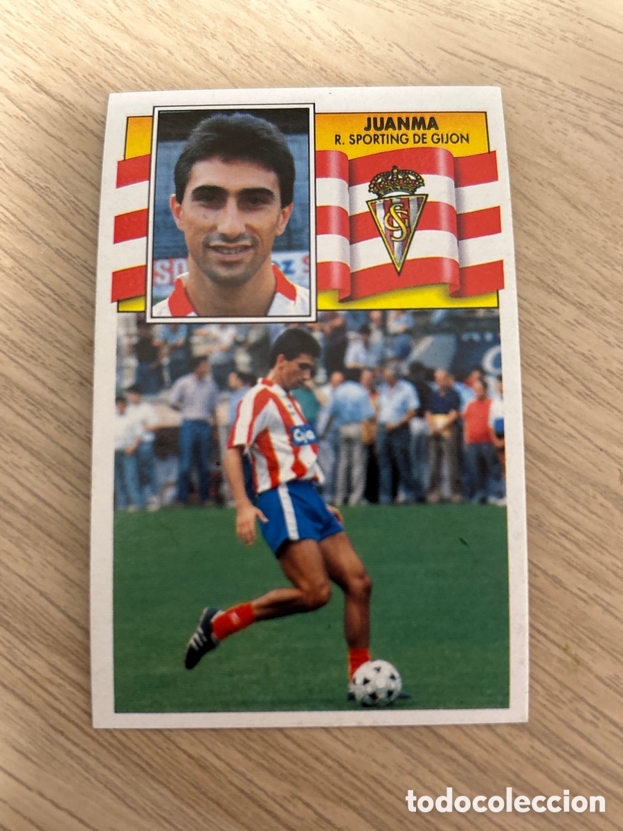 Figurine di Calcio: JUANMA SPORTING GIJON LIGA ESTE 1990 1991 90 91 NUNCA PEGADO SIN PEGAR