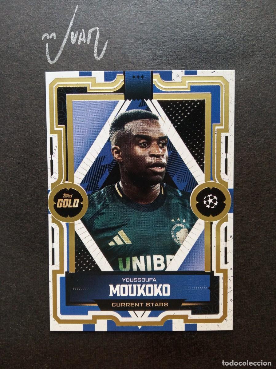 Cromos de Futebol: CURRENT STARS MOUKOKO COPENHAGEN ALEMANIA MUNDIAL 2026 ⚽ TOPPS &reg; GOLD UCC UEFA 2025 2026 25 26