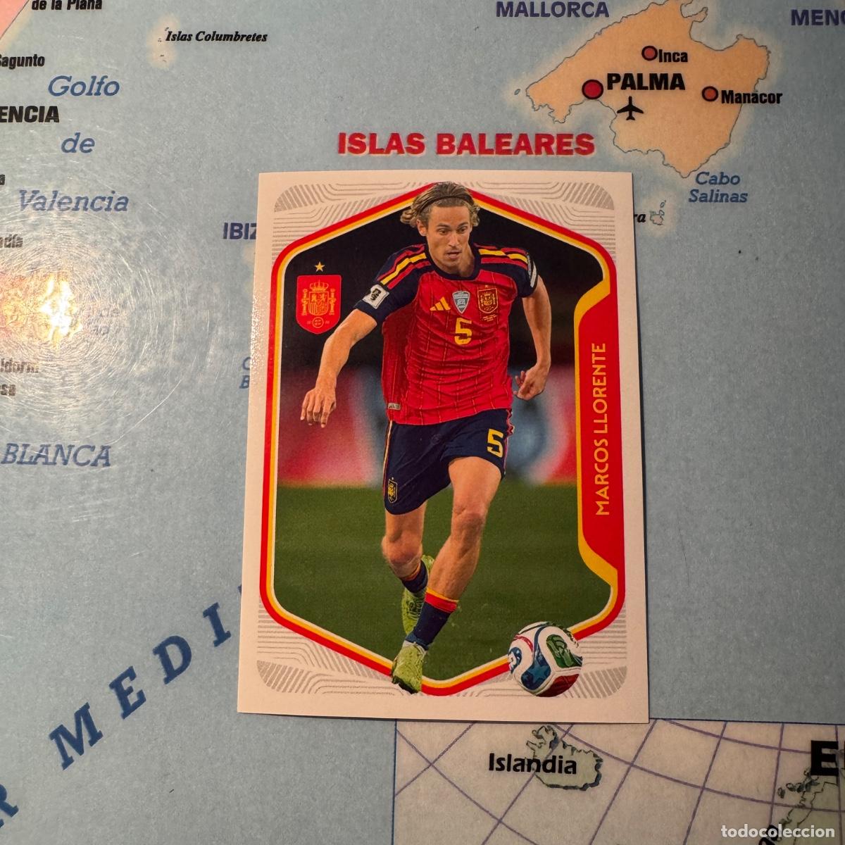 Cromos de F&uacute;tbol: Marcos Llorente n&uacute;mero 17 la selecci&oacute;n espa&ntilde;ola &ldquo;Espa&ntilde;a 2026&rdquo; del Carrefour 2026