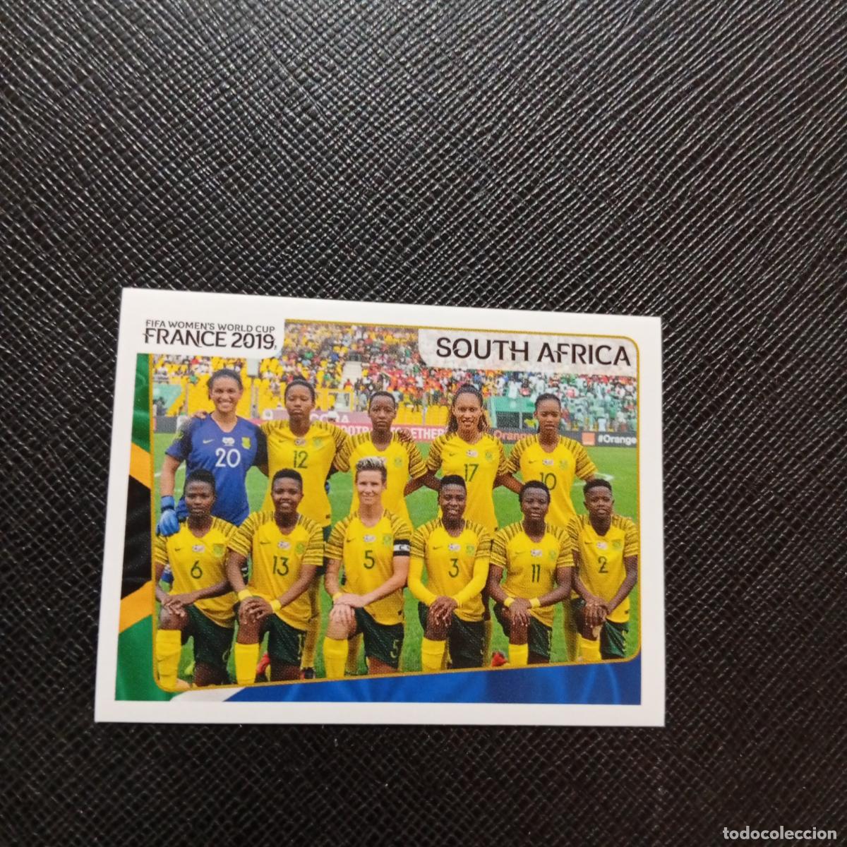 Cromos de F&uacute;tbol: 158 ALINEACION SOUTH AFRICA PANINI FEMENINO WOMEN&acute;S MUNDIAL 2019 FRANCIA 19 - SIN PEGAR - A74 PG39