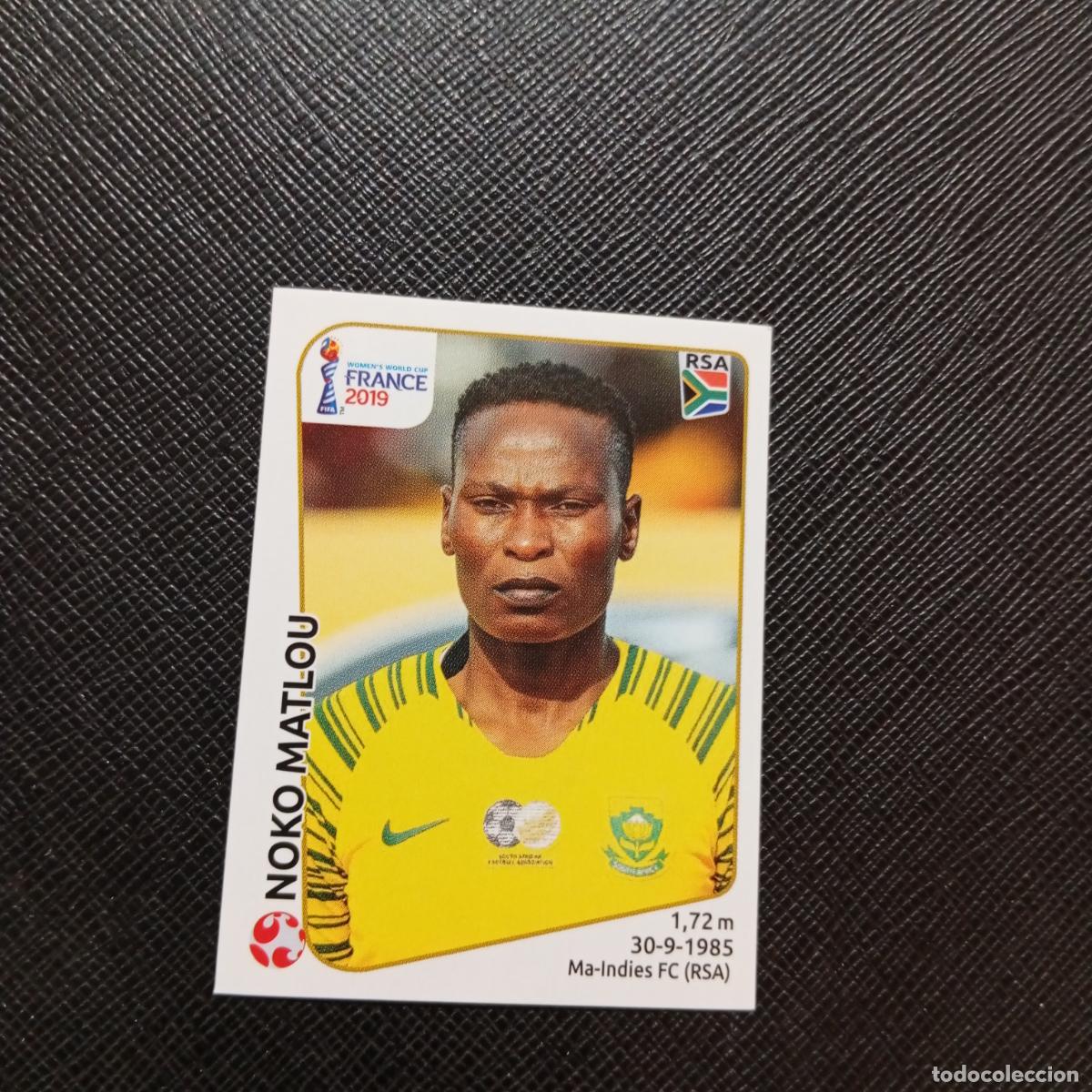 Cromos de F&uacute;tbol: 164 NKONO MATLOU SOUTH AFRICA PANINI FEMENINO WOMEN&acute;S MUNDIAL 2019 FRANCIA 19 - SIN PEGAR - A74 PG40