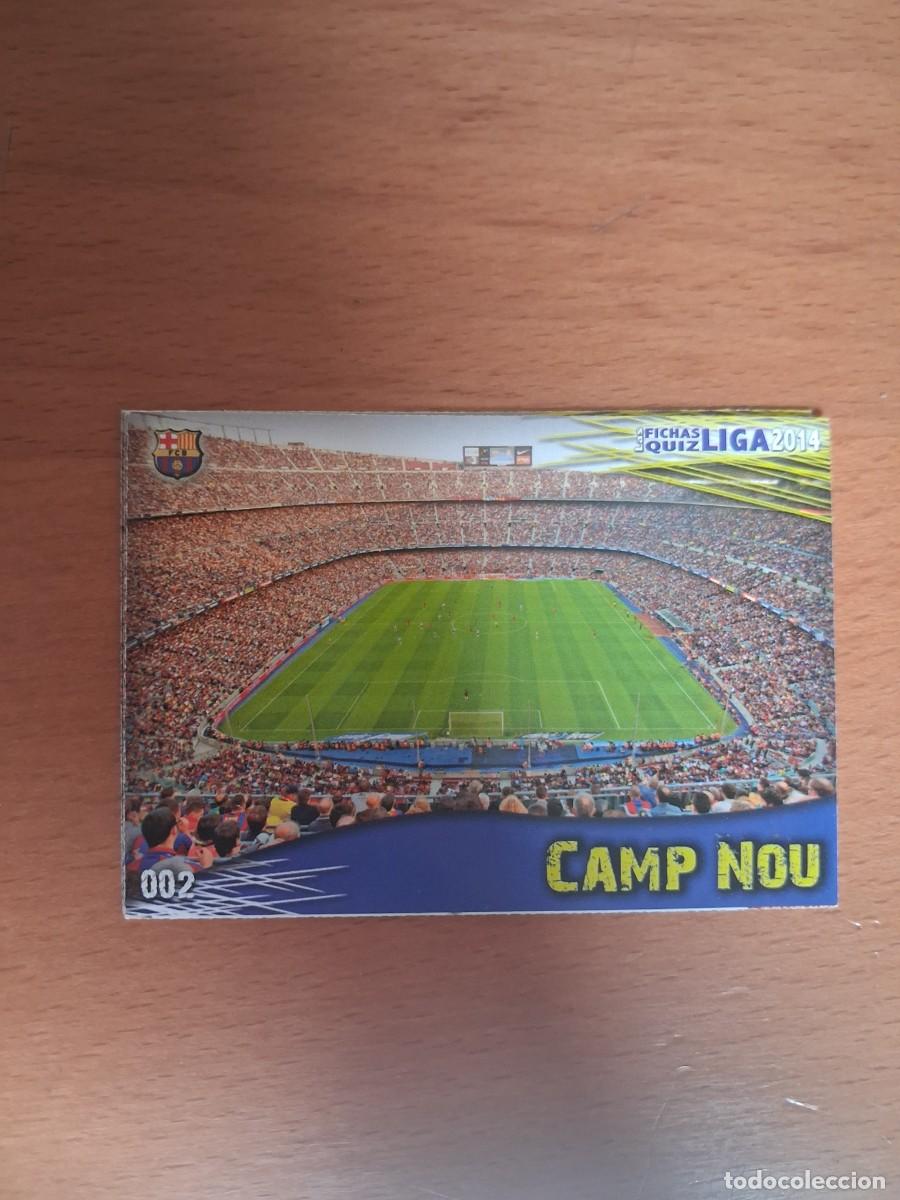 Cromos de F&uacute;tbol: Mundicromo Official Quiz Game Collection 2013 2014 FC Barcelona 2 Estadio Camp Nou