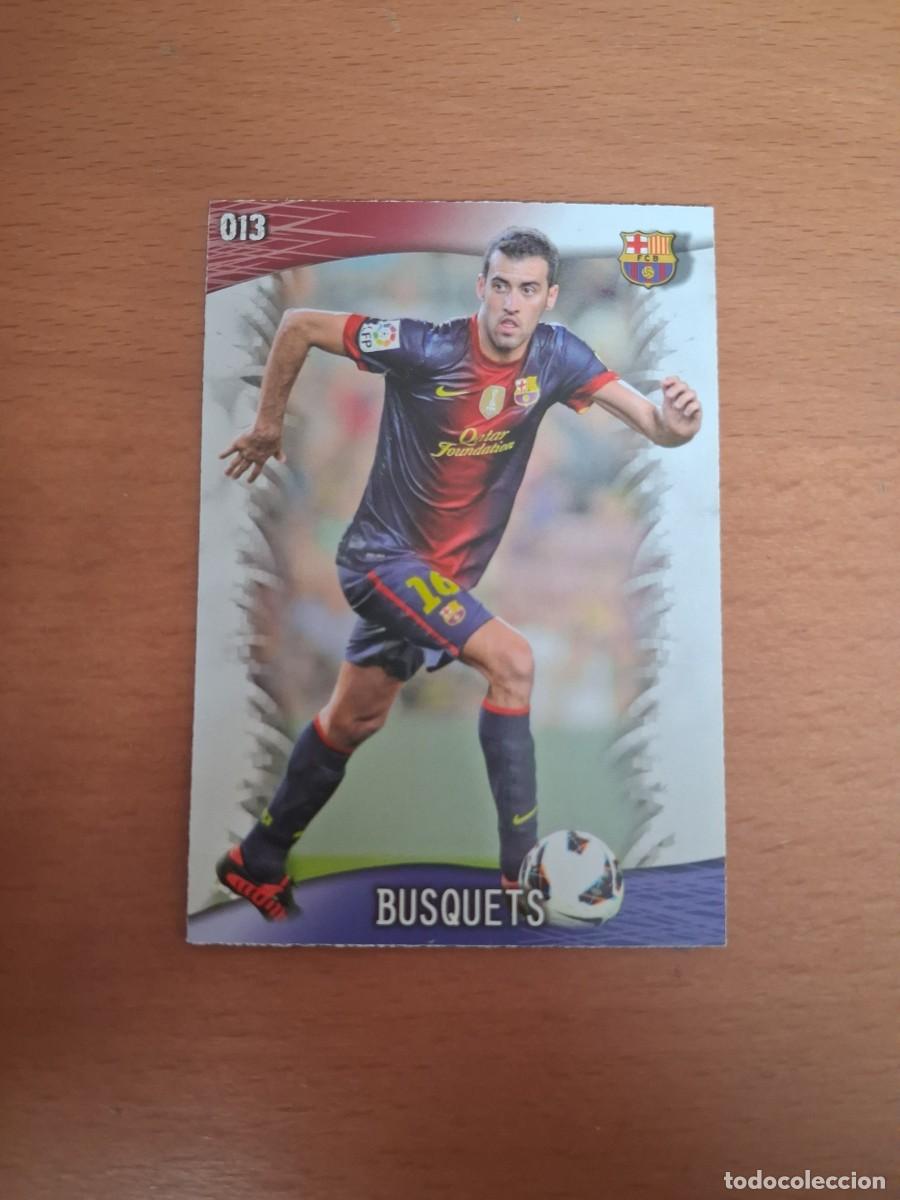 Cromos de F&uacute;tbol: Mundicromo Official Quiz Game Collection 2013 2014 FC Barcelona 13 Busquets