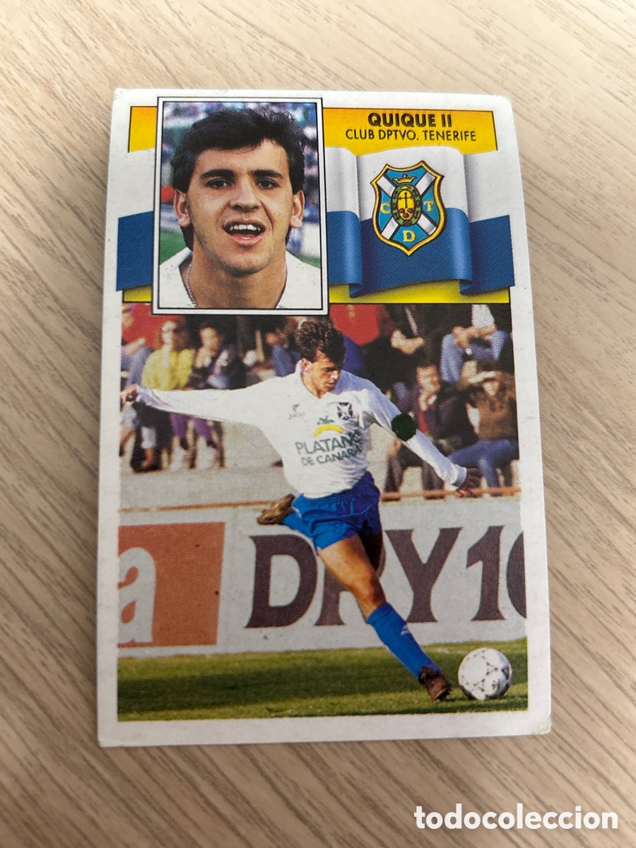 Cromos de f&uacute;tbol: QUIQUE II TENERIFE LIGA ESTE 1990 1991 90 91 NUNCA PEGADO SIN PEGAR