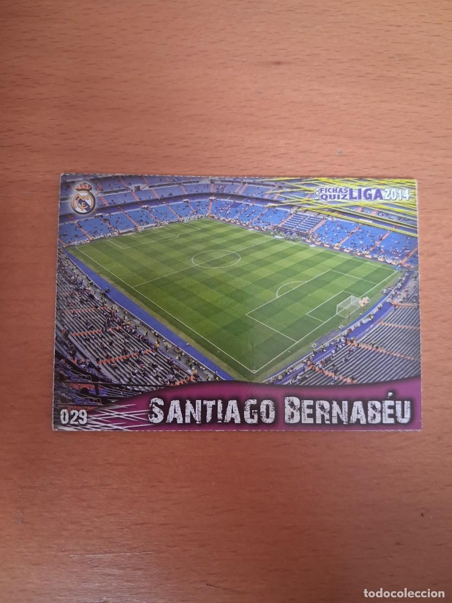 Cromos de F&uacute;tbol: Mundicromo Official Quiz Game Collection 2013 2014 Real Madrid 29 Estadio Santiago Bernabeu