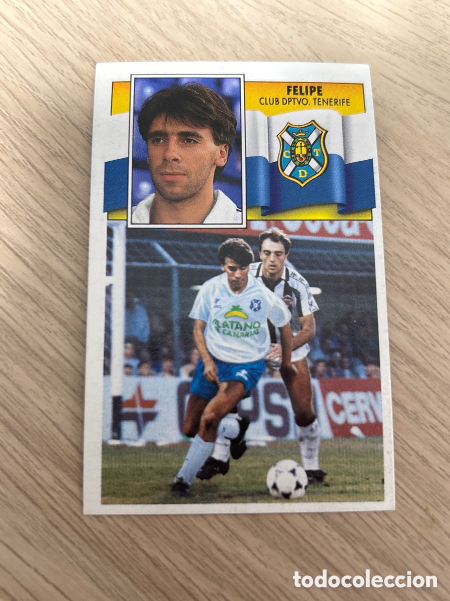 Cromos de f&uacute;tbol: FELIPE TENERIFE LIGA ESTE 1990 1991 90 91 NUNCA PEGADO SIN PEGAR