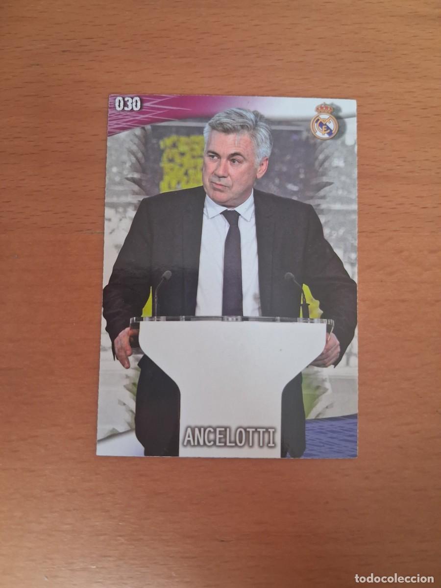 Cromos de F&uacute;tbol: Mundicromo Official Quiz Game Collection 2013 2014 Real Madrid 30 Ancelotti