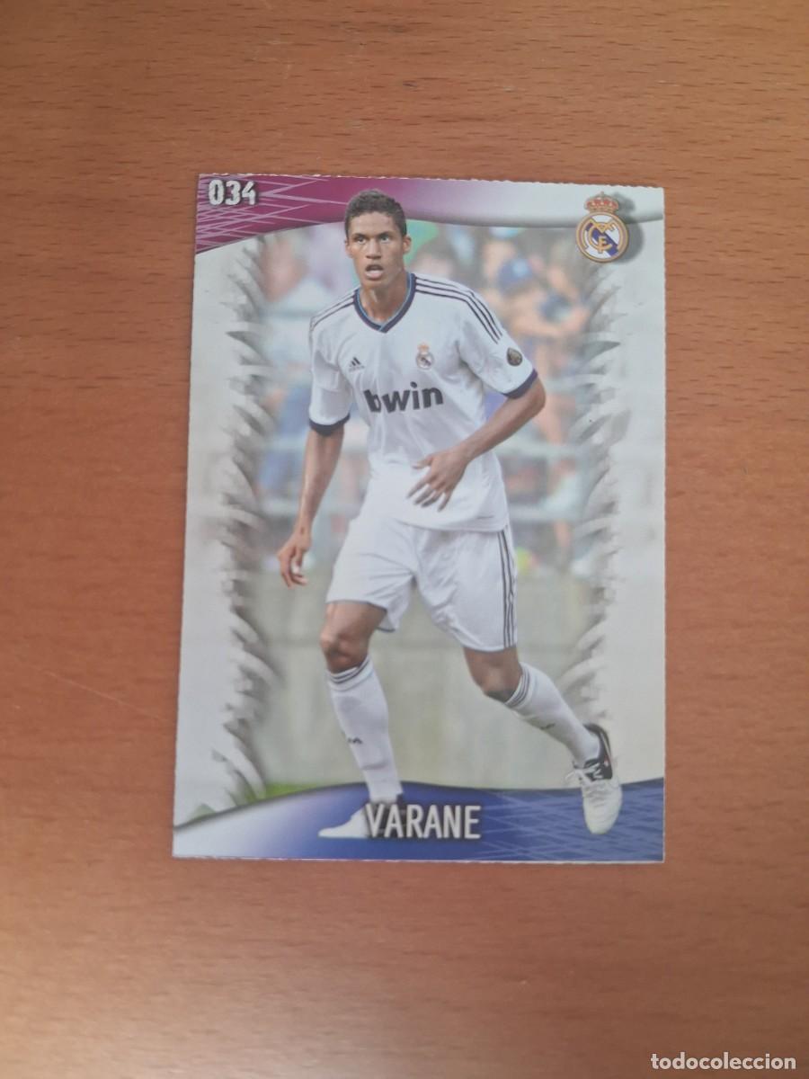 Cromos de F&uacute;tbol: Mundicromo Official Quiz Game Collection 2013 2014 Real Madrid 34 Varane