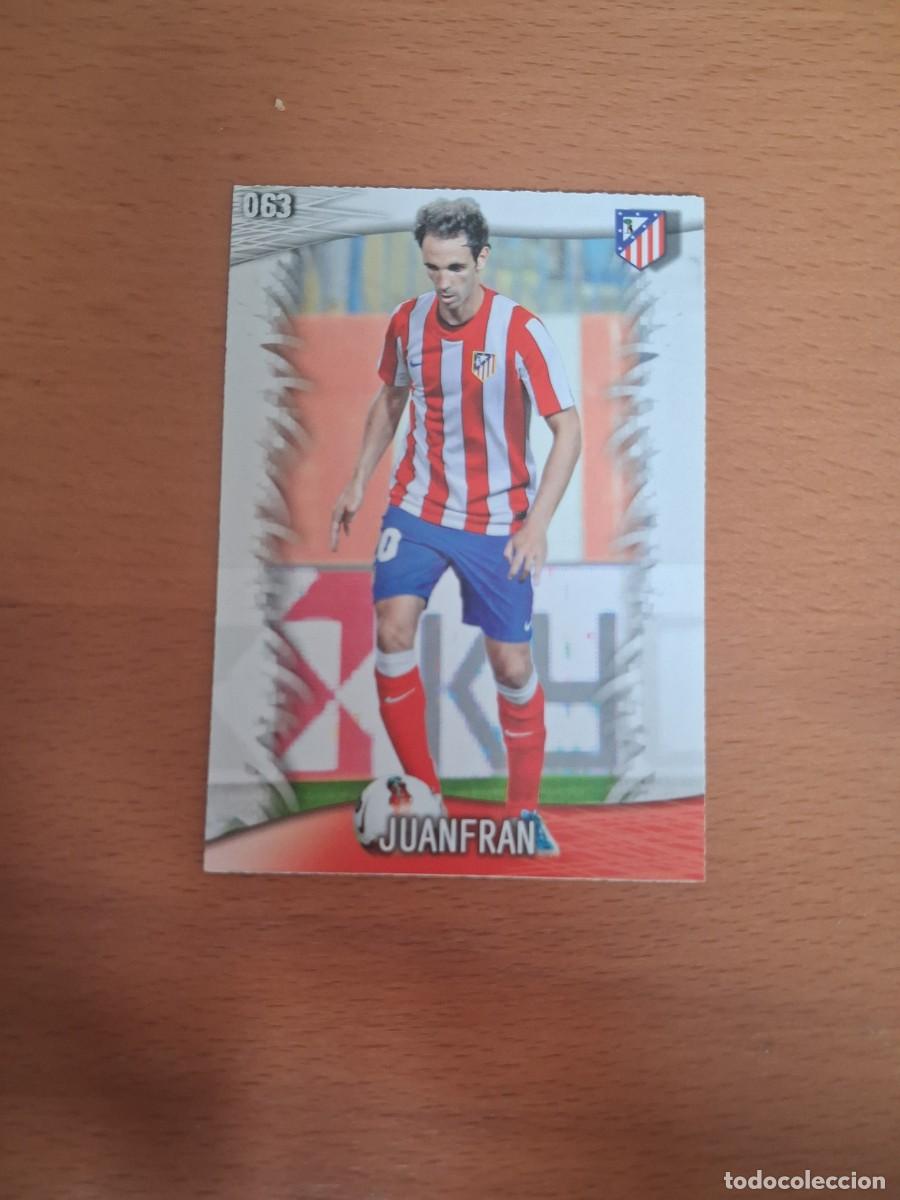 Cromos de f&uacute;tbol: Mundicromo Official Quiz Game Collection 2013 2014 Atletico de Madrid 63 Juanfran