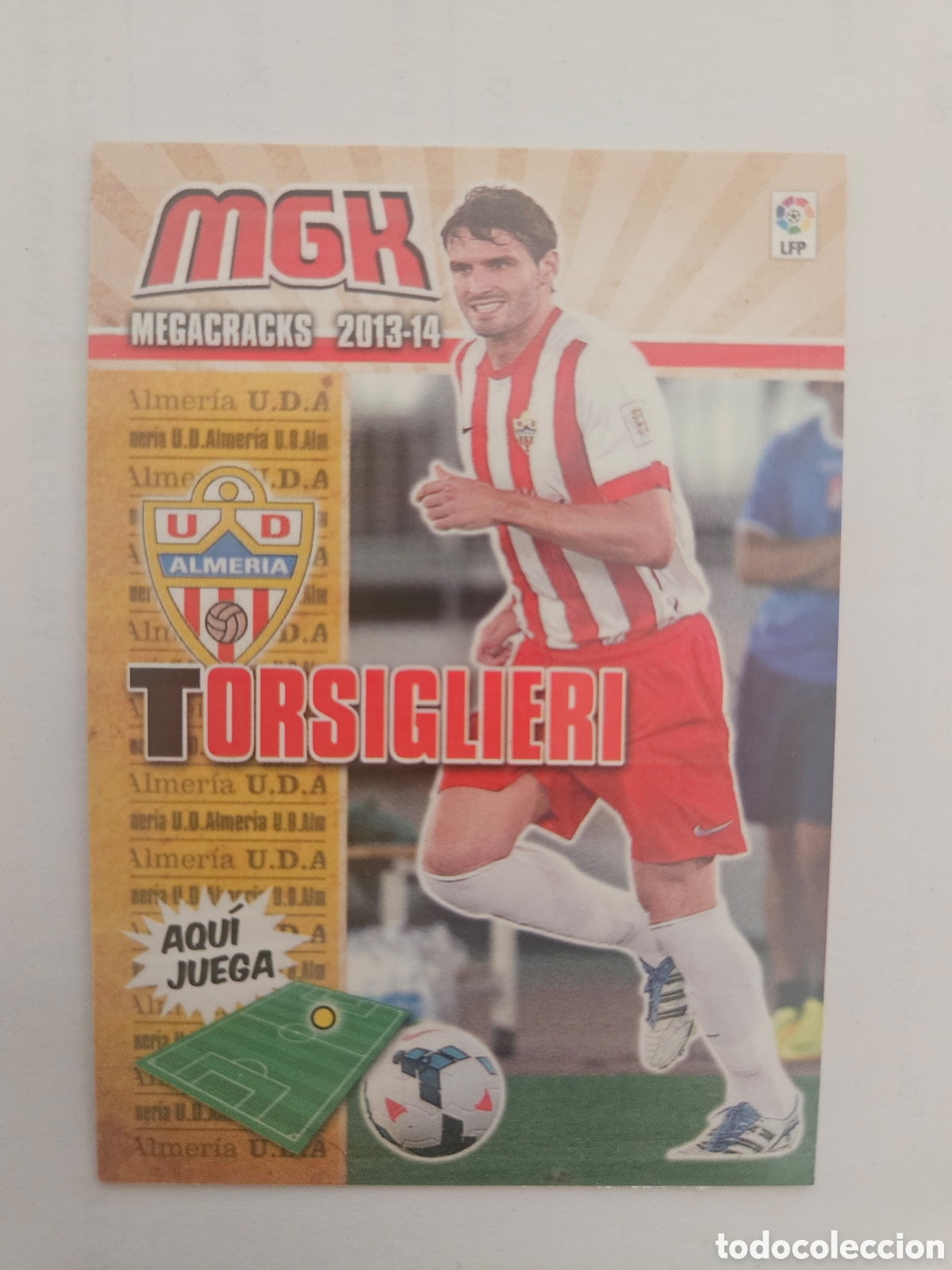 Fu&szlig;ball-Sticker: Megacracks 2013 2014 13 14 panini Torsiglieri fichaje n&deg; 7 bis Almeria