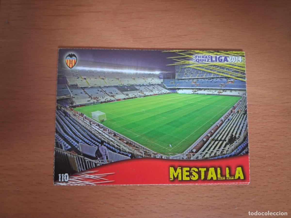 Fu&szlig;ball-Sticker: Mundicromo Official Quiz Game Collection 2013 2014 Valencia CF 110 Estadio Mestalla