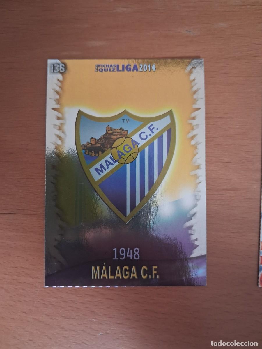 Fu&szlig;ball-Sticker: Mundicromo Official Quiz Game Collection 2013 2014 Malaga CF 136 Escudo