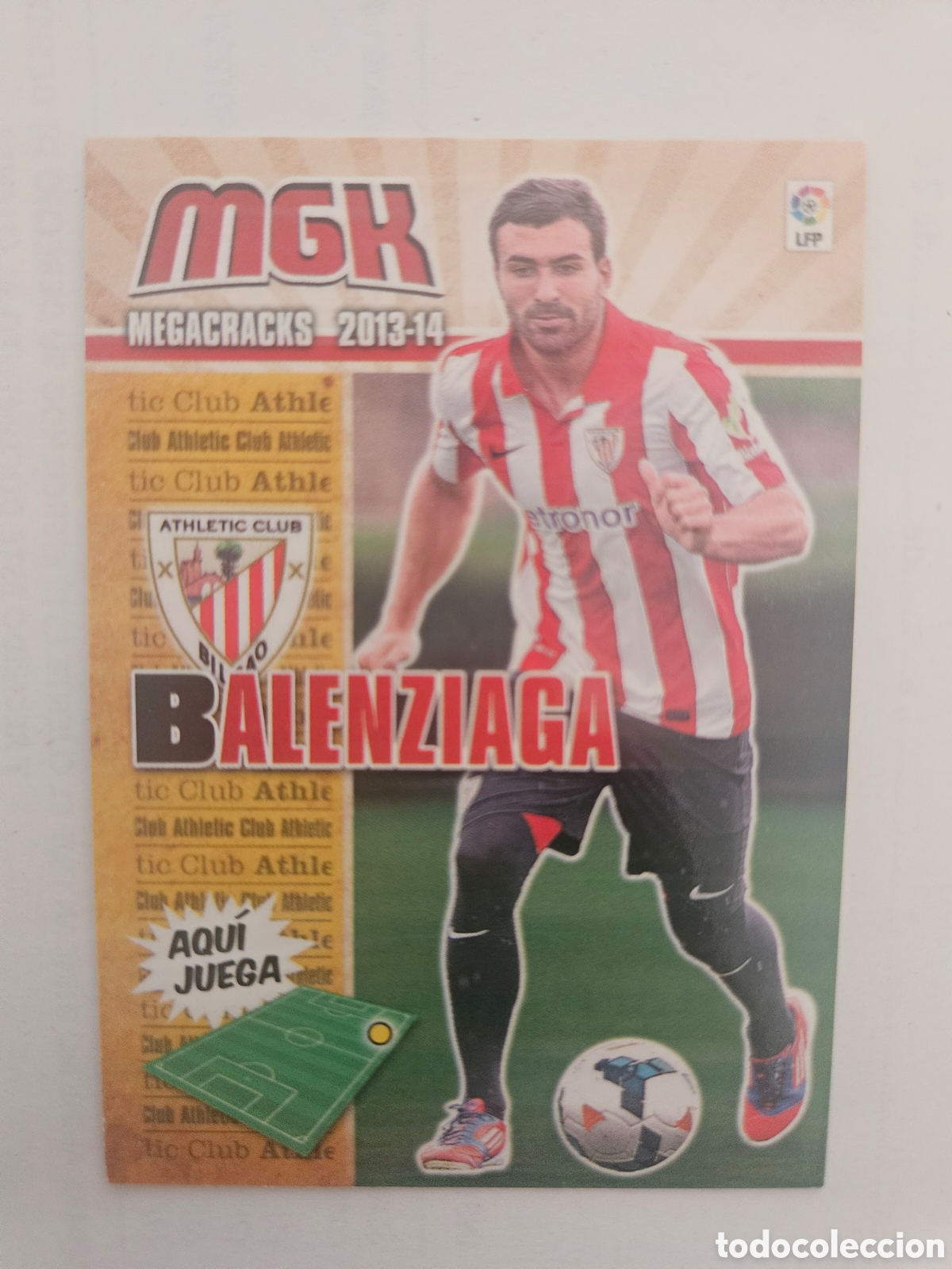 Fu&szlig;ball-Sticker: 26 BIS BALENZIAGA ATHLETIC DE BILBAO MEGACRACKS PANINI ALBUM LIGA 2013 2014 13 14