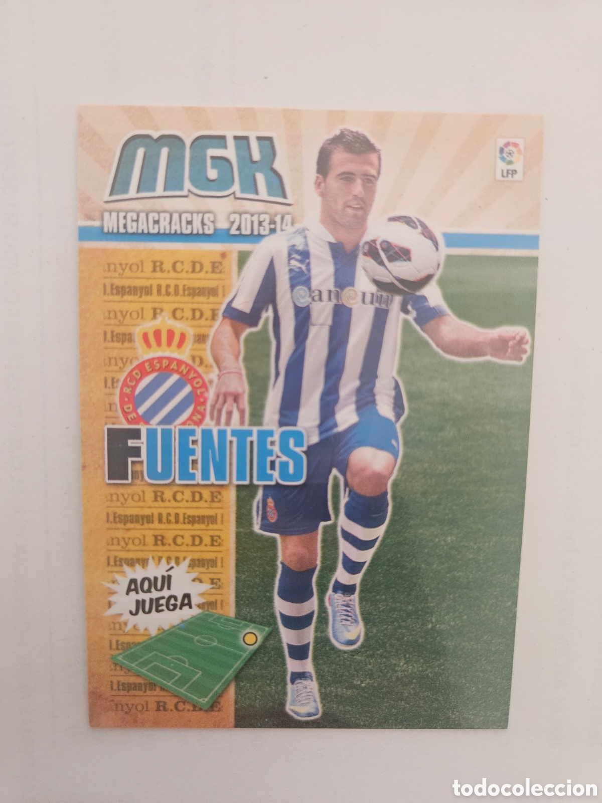 Cartes &agrave; collectionner de Football: Megacracks 2013 2014 13 14 panini Fuentes fichaje n&deg; 130 bis Espanyol