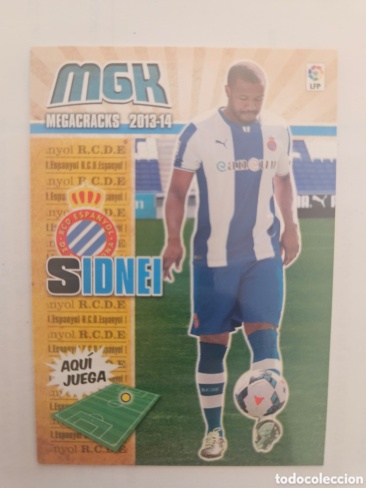 Cartes &agrave; collectionner de Football: Megacracks 2013 2014 13 14 panini Sidnei fichaje n&deg; 134 bis Espanyol