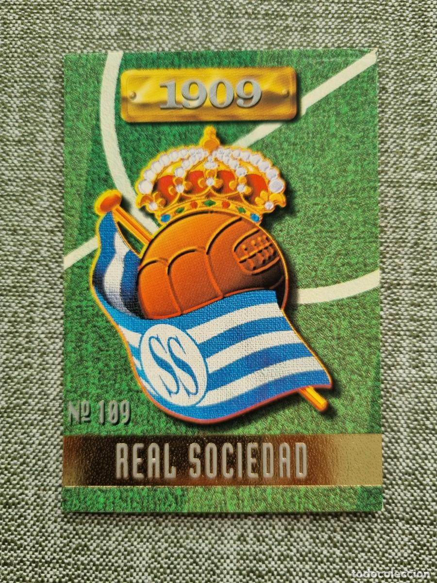 Cartes &agrave; collectionner de Football: 109 ESCUDO (Real Sociedad). Las Fichas de la Liga 1996 1997 96 97 (Mundicromo)
