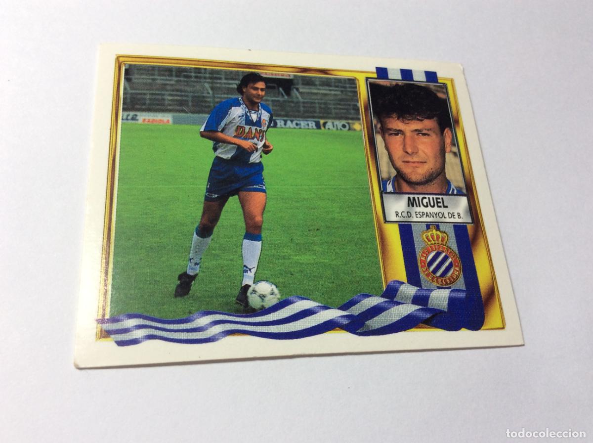 Football Stickers: Miguel RCD Espa&ntilde;ol Espanyol Este 95 96 1995 1996