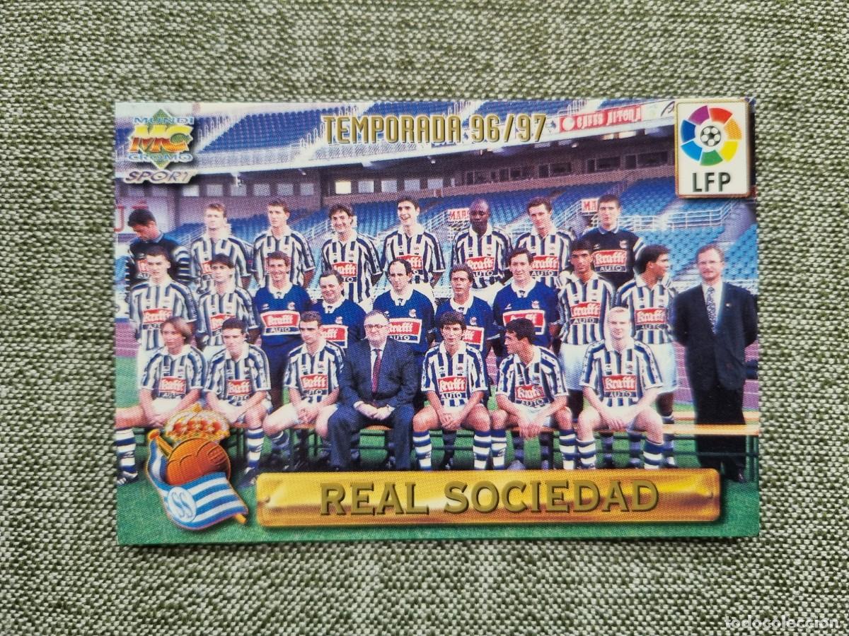 Football Stickers: 109 PLANTILLA (Real Sociedad). Las Fichas de la Liga 1996 1997 96 97 (Mundicromo)