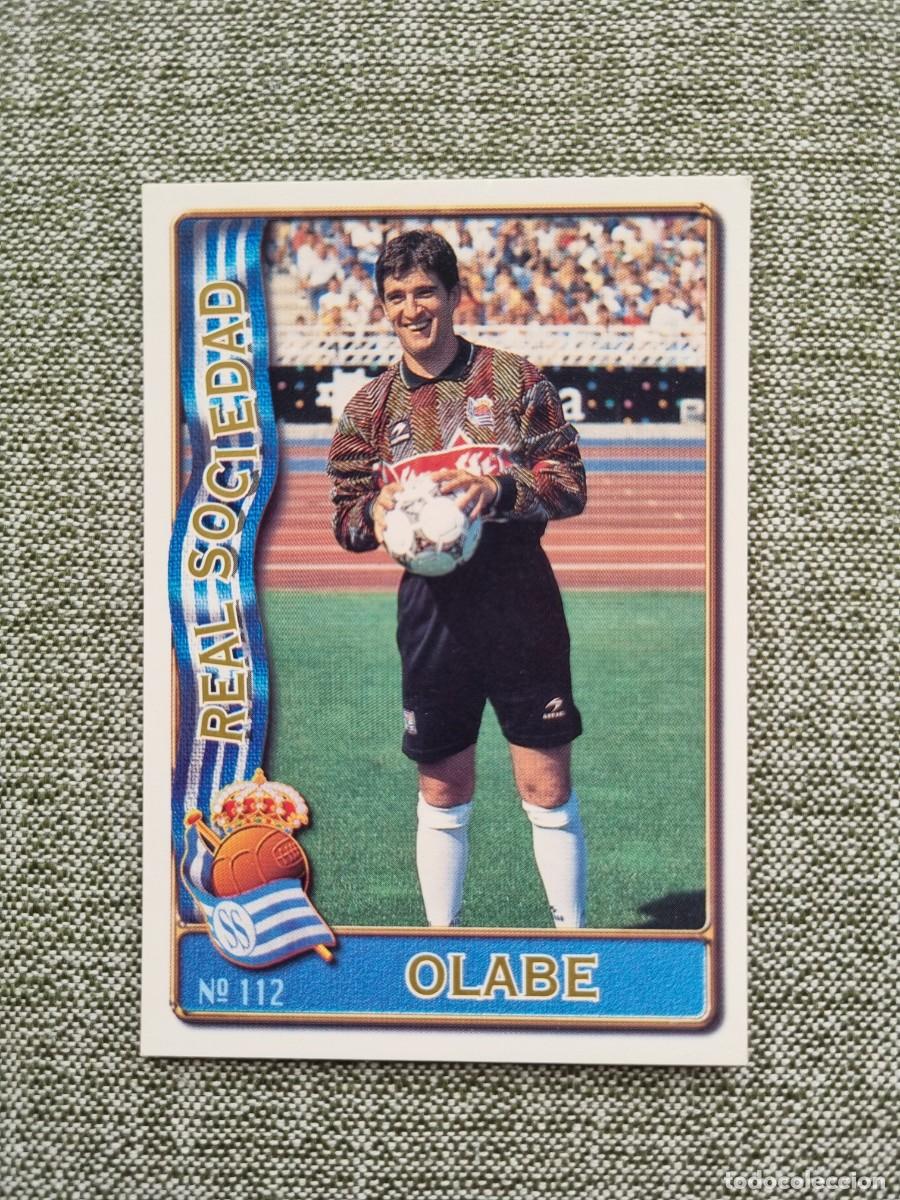 Football Stickers: 112 OLABE (Real Sociedad). Las Fichas de la Liga 1996 1997 96 97 (Mundicromo)