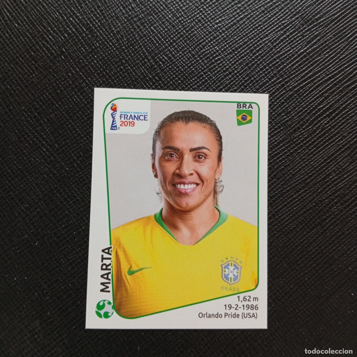 Football Stickers: 232 MARTA BRASIL PANINI FEMENINO WOMEN&acute;S MUNDIAL 2019 FRANCIA 19 SIN PEGAR - A74 PG46