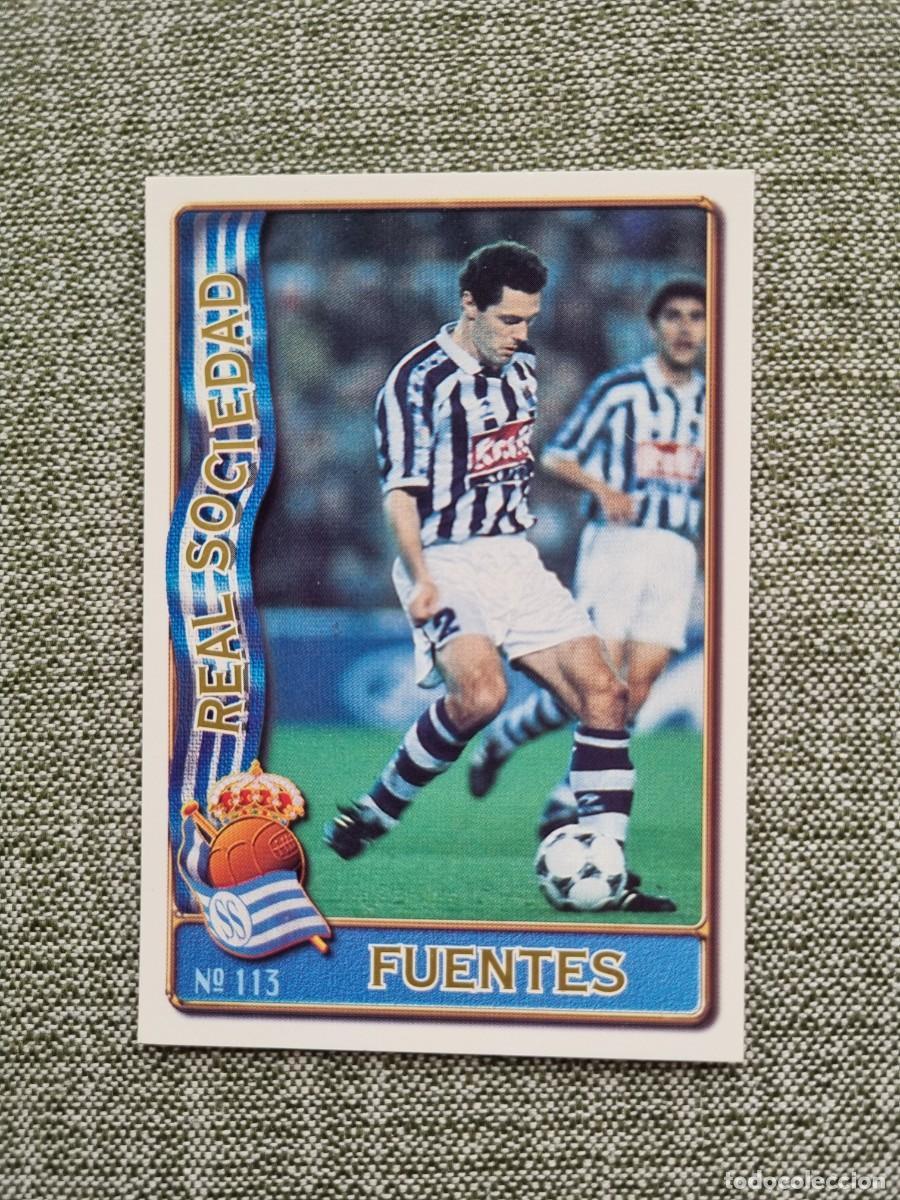 Football Stickers: 113 FUENTES (Real Sociedad). Las Fichas de la Liga 1996 1997 96 97 (Mundicromo)