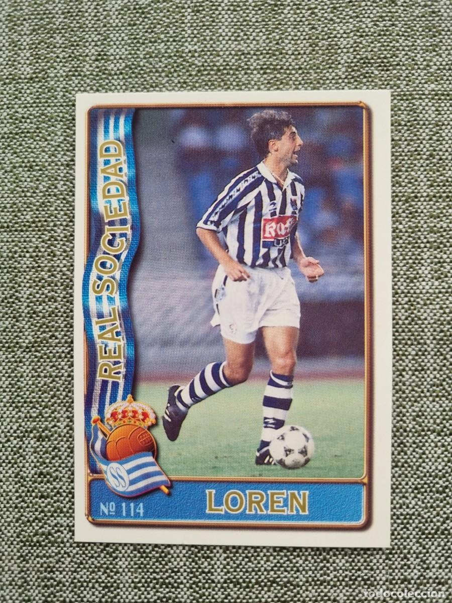 Football Stickers: 114 LOREN (Real Sociedad). Las Fichas de la Liga 1996 1997 96 97 (Mundicromo)