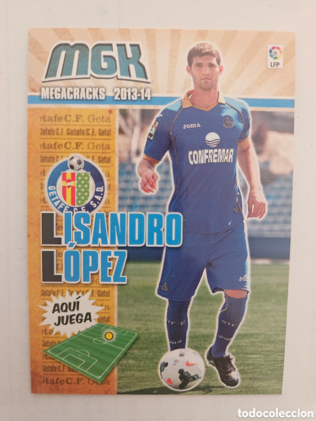 Football Stickers: 148 BIS LISANDRO LOPEZ (GETAFE) - - MEGACRACKS 2013-2014 PANINI MGK 13-14