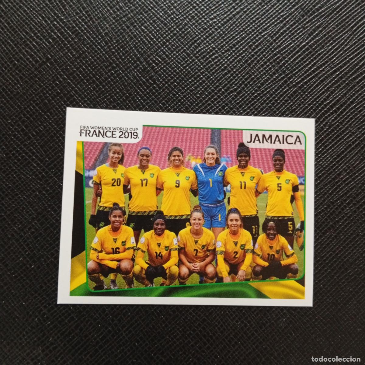 Football Stickers: 234 ALINEACION JAMAICA PANINI FEMENINO WOMEN&acute;S MUNDIAL 2019 FRANCIA 19 SIN PEGAR - A74 PG47