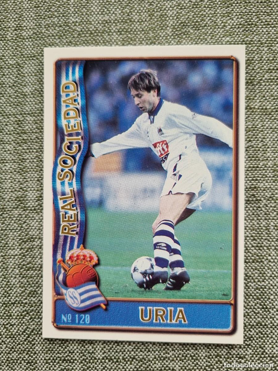 Figurine di Calcio: 120 URIA (Real Sociedad). Las Fichas de la Liga 1996 1997 96 97 (Mundicromo)