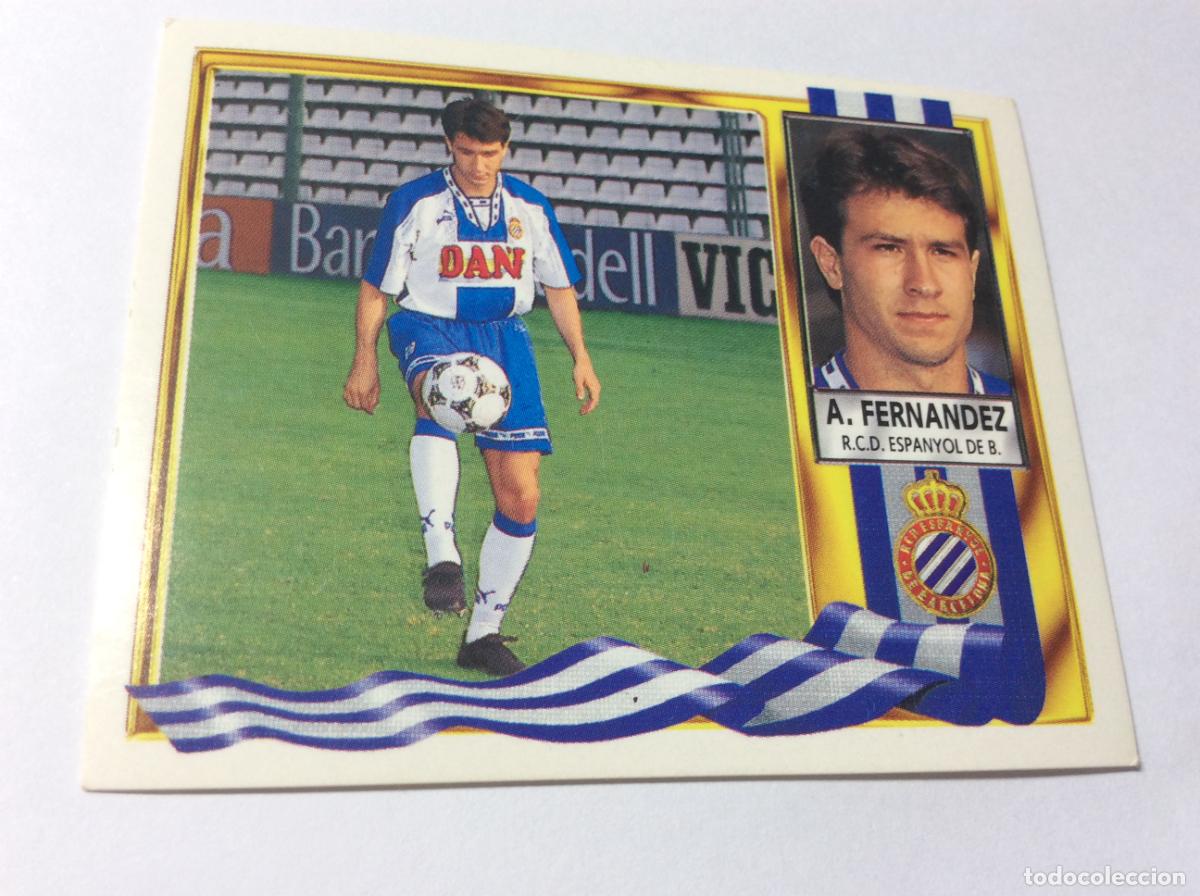 Figurine di Calcio: Alex Fern&aacute;ndez RCD Espa&ntilde;ol Espanyol Este 95 96 1995 1996