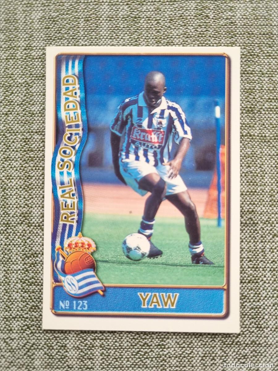 Figurine di Calcio: 123 YAW (Real Sociedad). Las Fichas de la Liga 1996 1997 96 97 (Mundicromo)