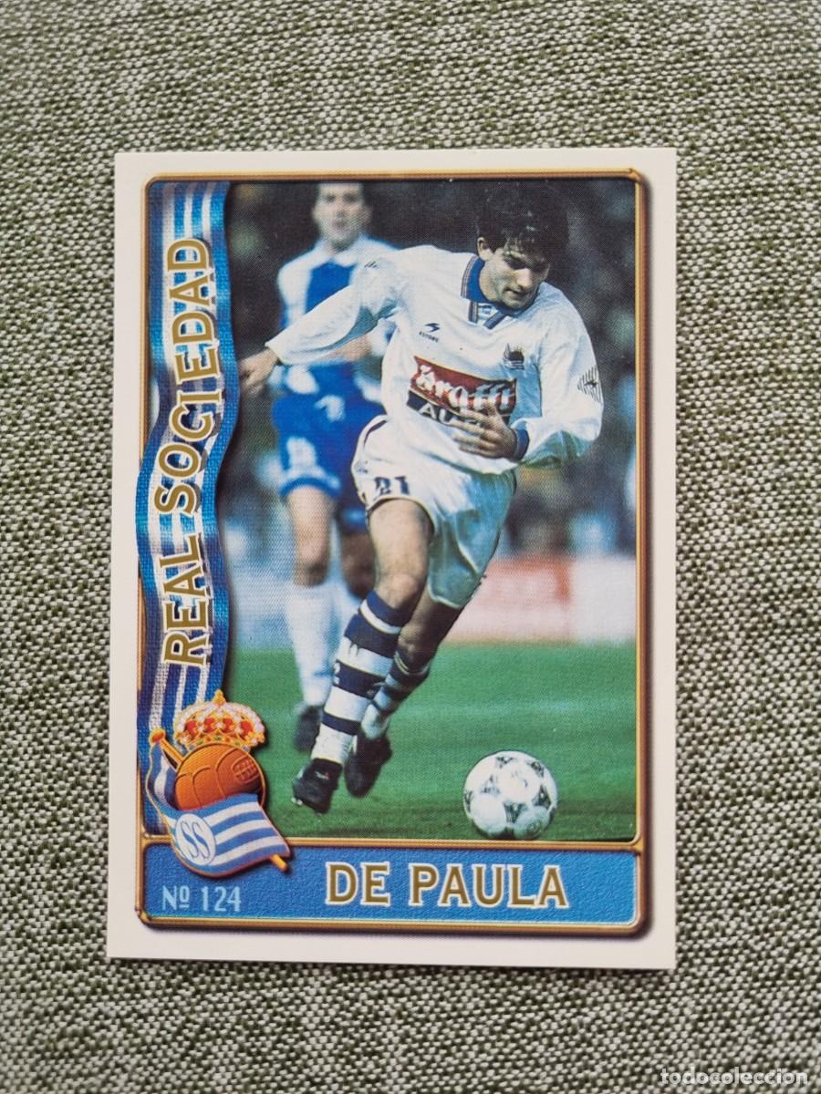 Figurine di Calcio: 124 DE PAULA (Real Sociedad). Las Fichas de la Liga 1996 1997 96 97 (Mundicromo)