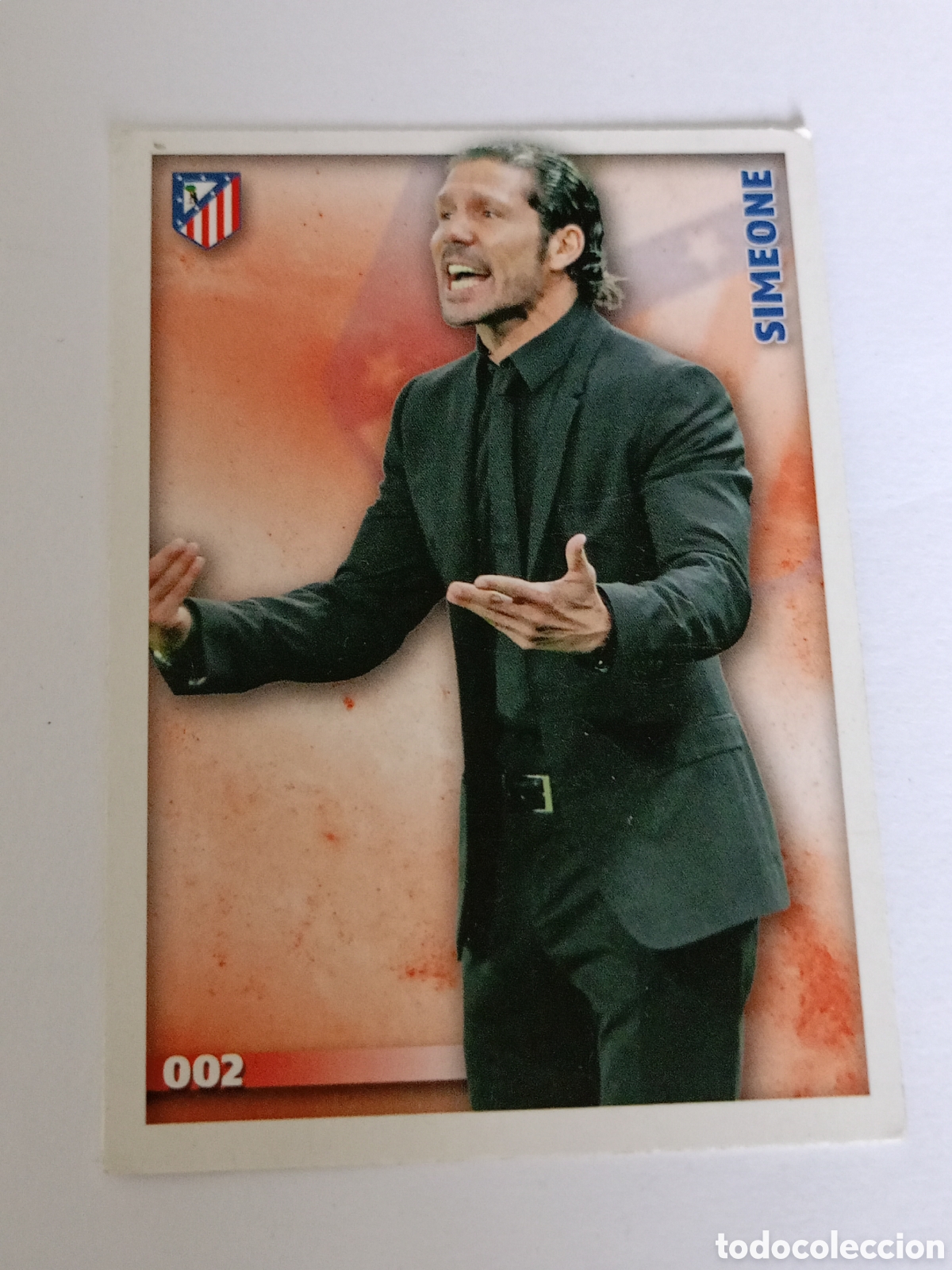 Fu&szlig;ball-Sticker: 2. DIEGO PABLO SIMEONE - Atletico de Madrid 2014/2015 - Mundicromo Fichas Liga Card/Cromo 14/15