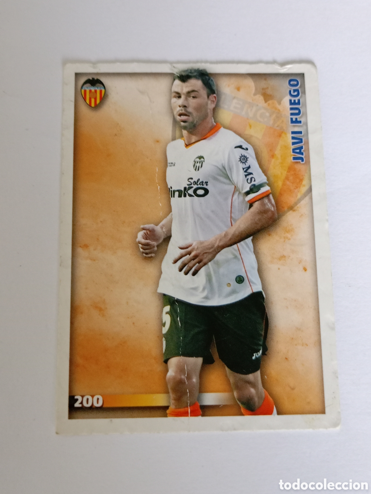 Cromos de Futebol: MUNDICROMO 2014 2015 14 15 FICHAS QUIZ LIGA JAVI FUEGO 200 VALENCIA COLECCI&Oacute;N ALBUM