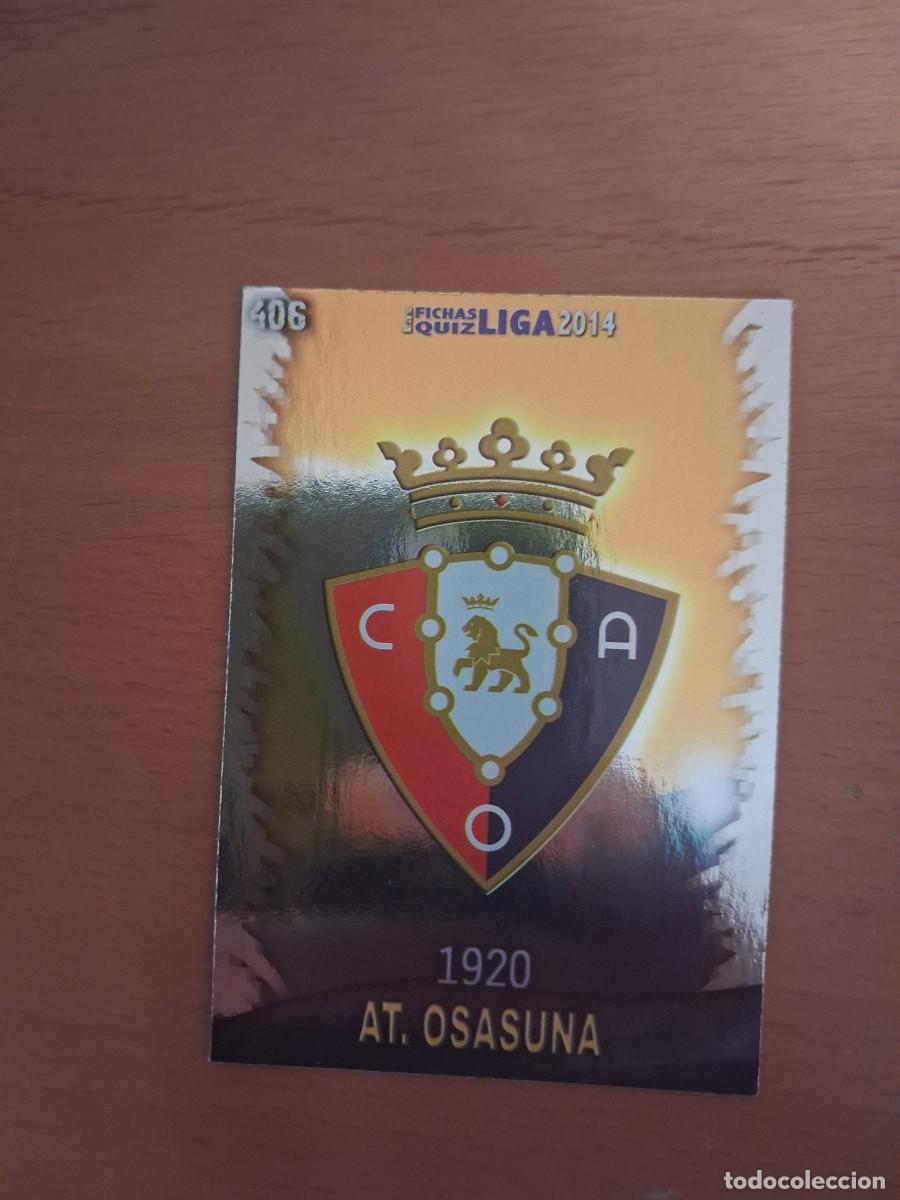 Figurine di Calcio: Mundicromo Official Quiz Game Collection 2013 2014 CA Osasuna 406 Escudo