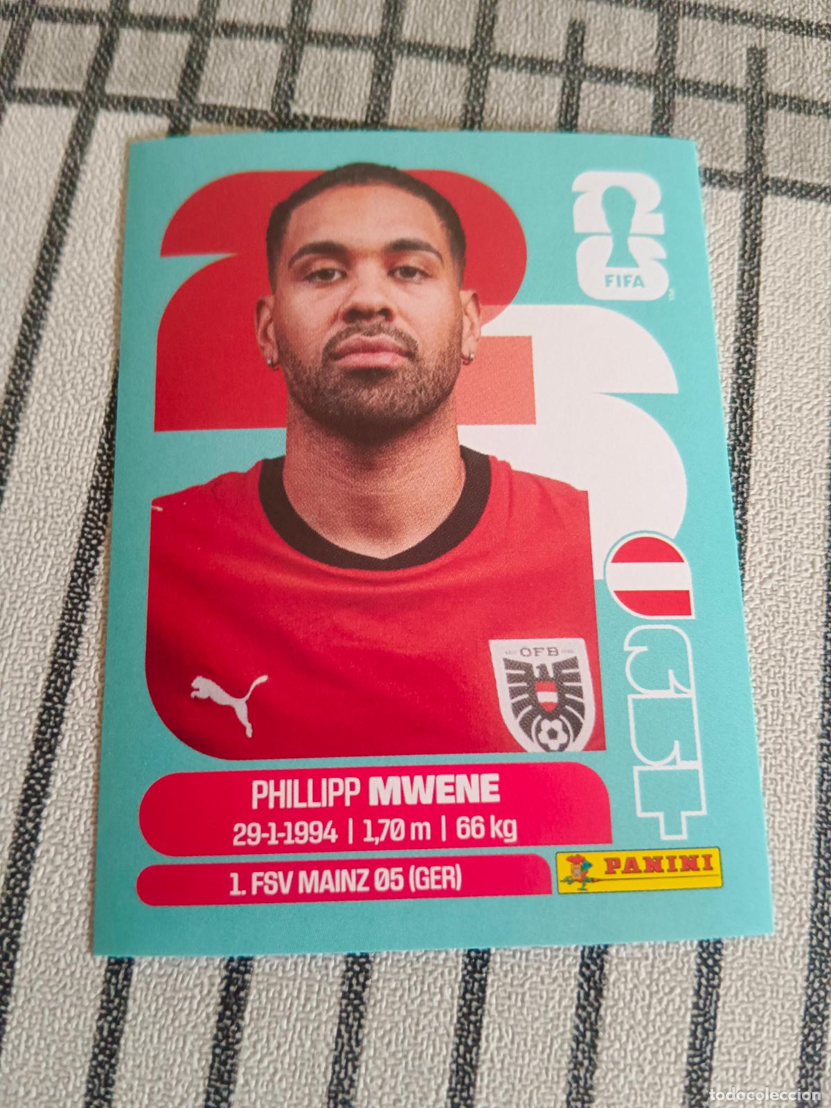Fu&szlig;ball-Sticker: MUNDIAL 2026 ESTADOS UNIDOS USA MEXICO MEJICO CANADA AUT 8 AUT8 PHILLIPP MWENE AUSTRALIA FIFA