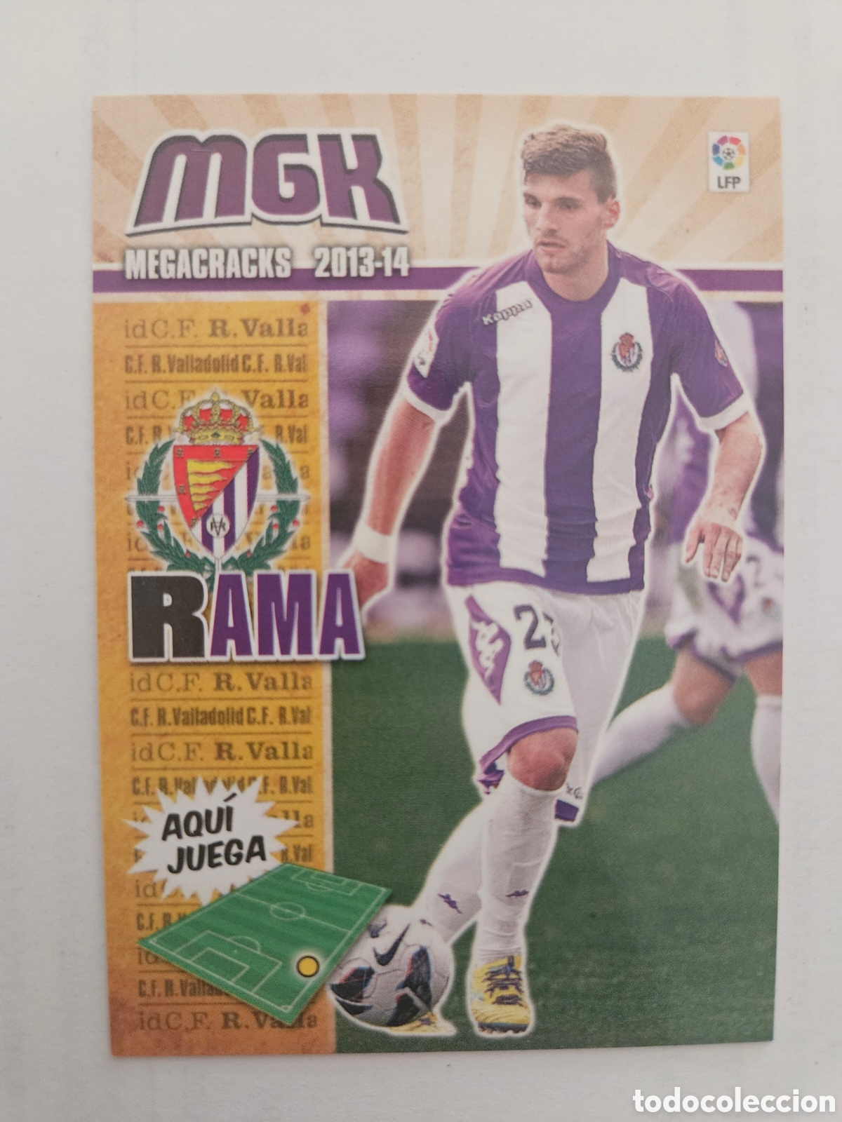 Football Stickers: RAMA 339 BIS (VALLADOLID) PANINI MEGACRACKS 2013-2014 13 14 CROMO CARTA