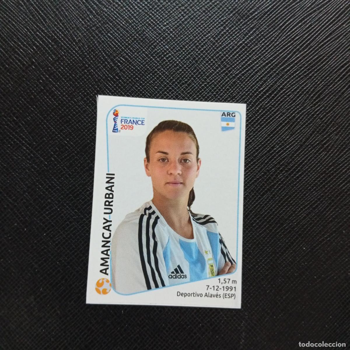 Fu&szlig;ball-Sticker: 302 AMANCAY URBANI ARGENTINA PANINI FEMENINO WOMEN&acute;S MUNDIAL 2019 FRANCIA 19 - SIN PEGAR - A74 PG54