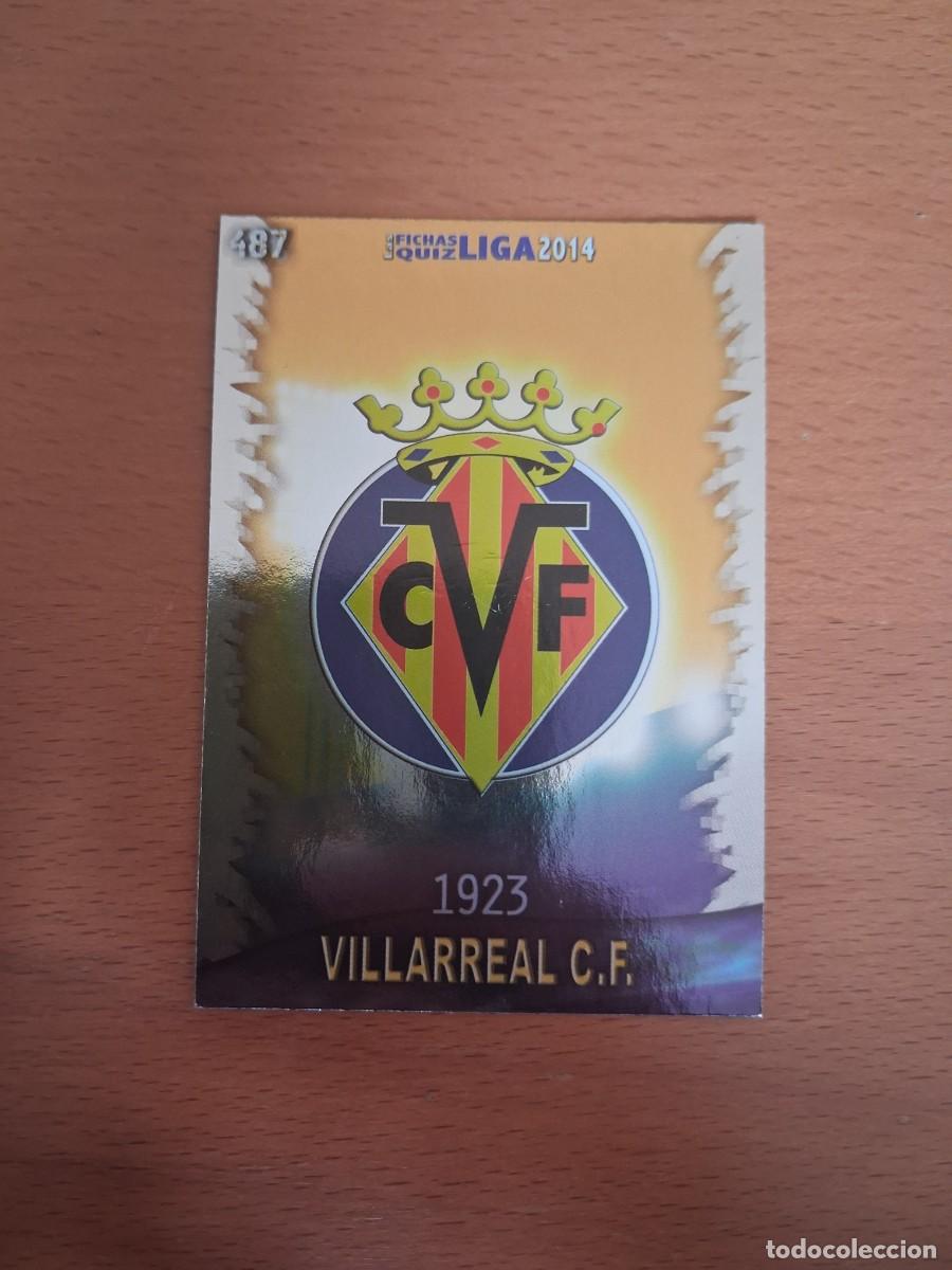 Fu&szlig;ball-Sticker: Mundicromo Official Quiz Game Collection 2013 2014 Villarreal CF 487 Escudo