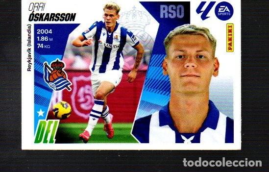 Fu&szlig;ball-Sticker: CROMO DE CASA ESTE Y PANINI LIGA 2025 / 26 DEL REAL SOCIEDAD N&ordm; 20 OSKARSSON