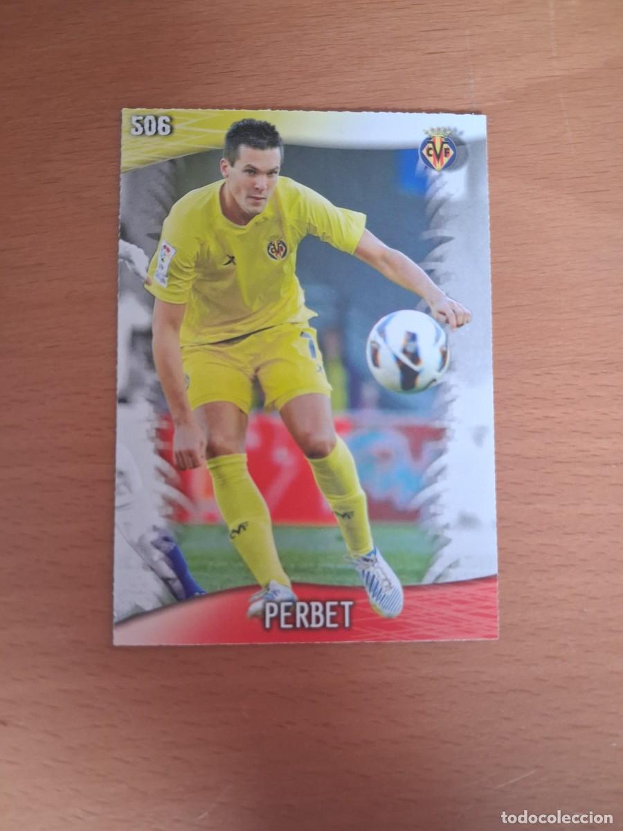 Cromos de f&uacute;tbol: Mundicromo Official Quiz Game Collection 2013 2014 Villarreal CF 506 Perbet