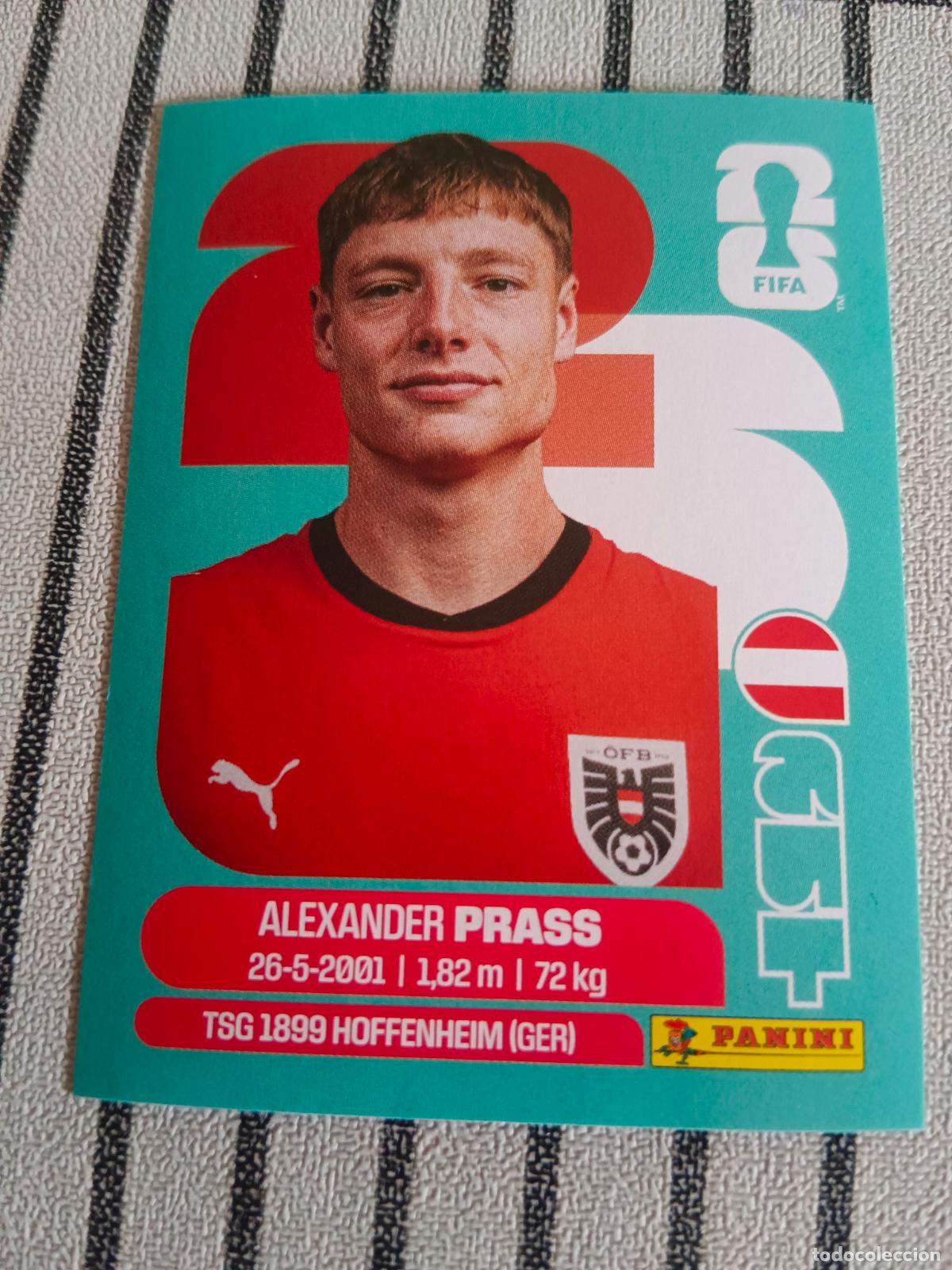 Cromos de F&uacute;tbol: MUNDIAL 2026 ESTADOS UNIDOS USA MEXICO MEJICO CANADA AUT 9 AUT9 ALEXANDER PRASS AUSTRALIA FIFA