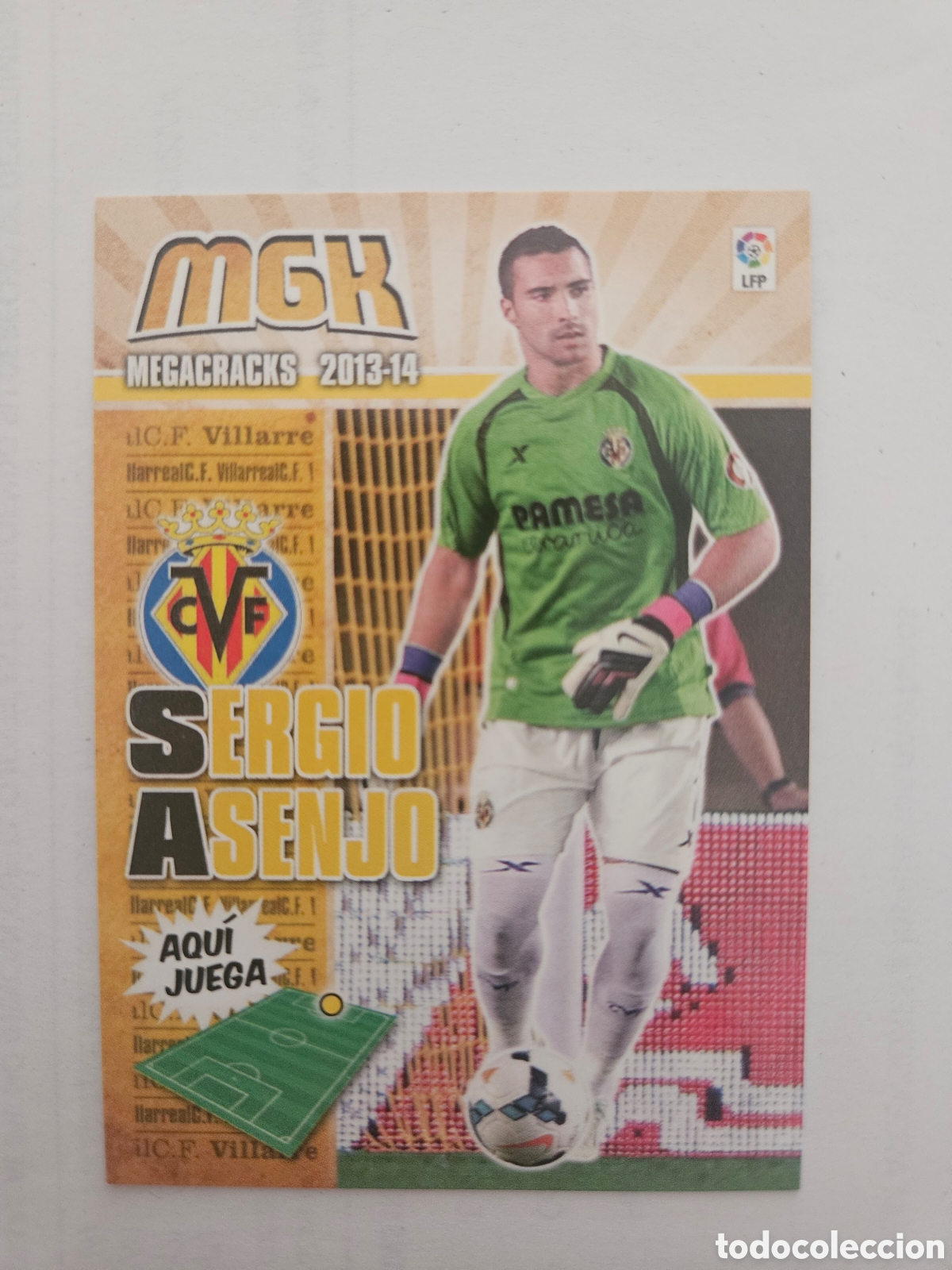 Cromos de Futebol: SERGIO ASENJO 344 BIS (VILLARREAL) PANINI MEGACRACKS 2013-2014 13 14 CROMO CARTA